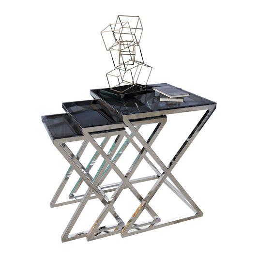 طاولات جانبية - 55/60/65 × 36/41/46 سم (عمق) | V53-ST-set077 
