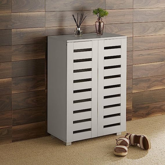 Slim Shoe Rack – White, 80x40cm