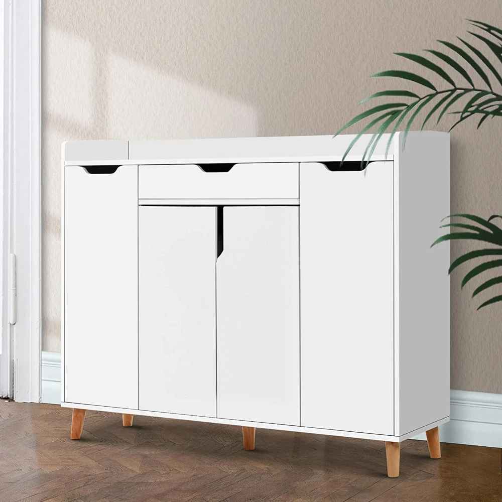 Large Shoe Rack – White, 120x40cm