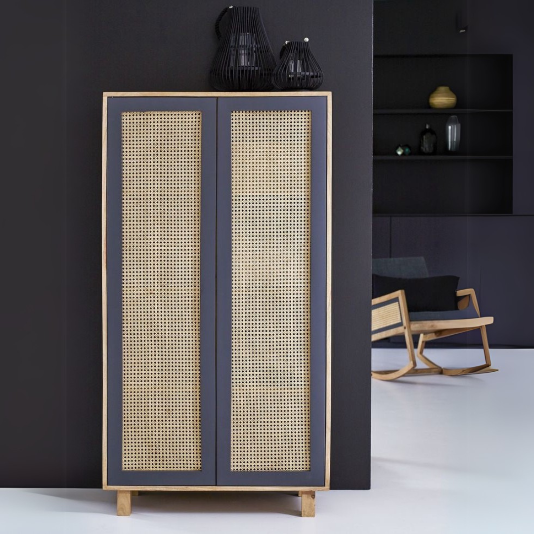 Shoe Closet Black - 100 x 40 x 160 cm | SU86