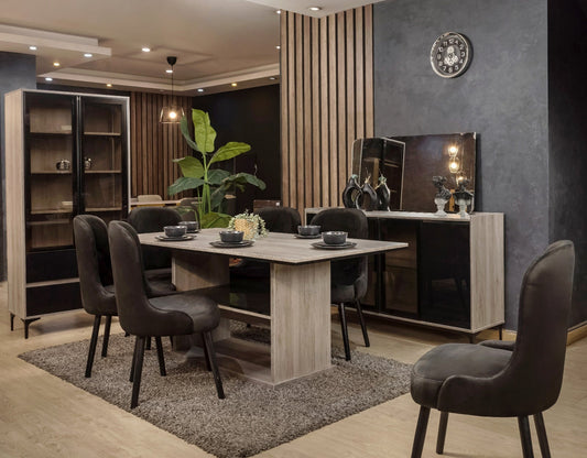 غرفة طعام - خشب ليفي متوسط ​​الكثافة | V32-DRS-38 