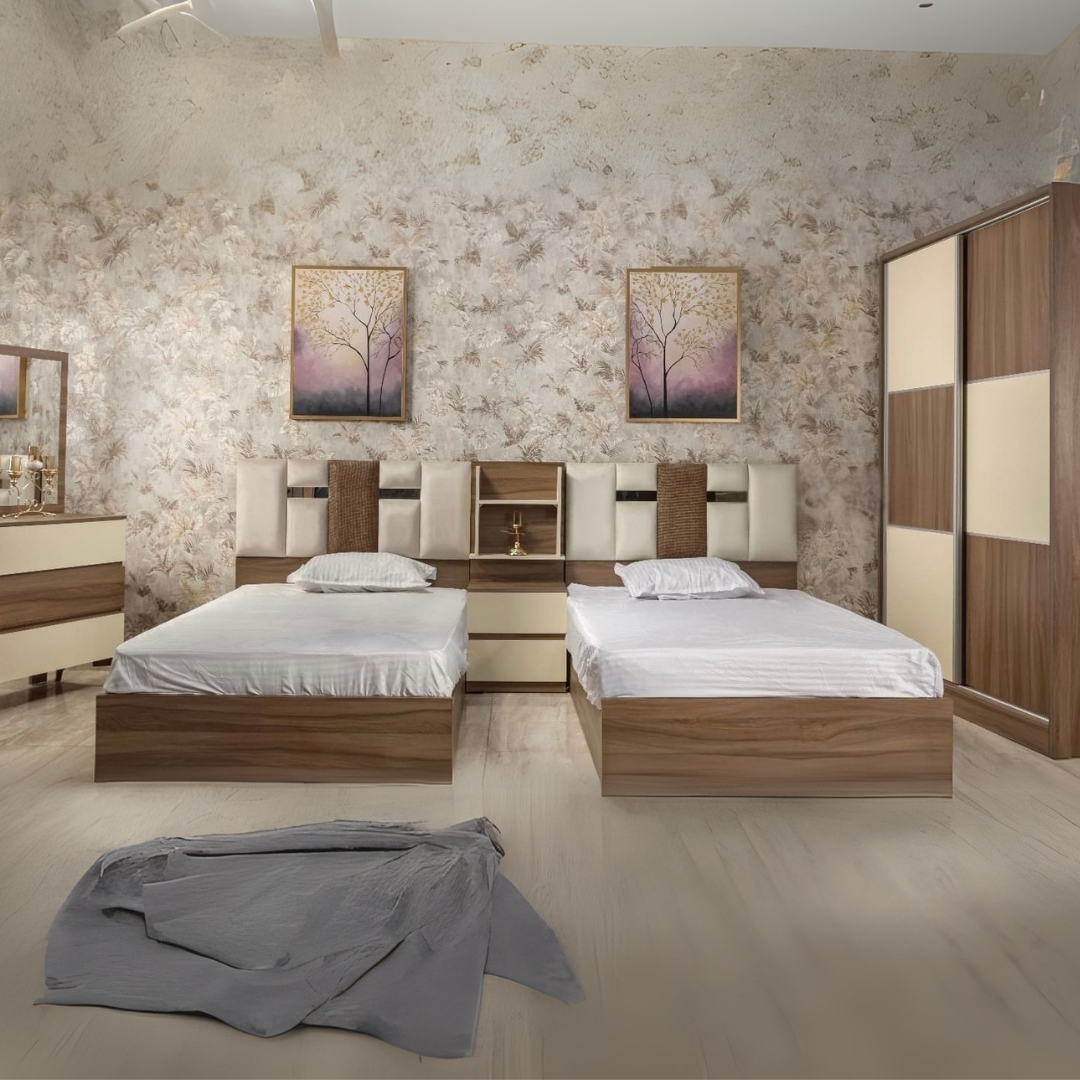 طقم غرفة نوم عصري | V37-BRS-10