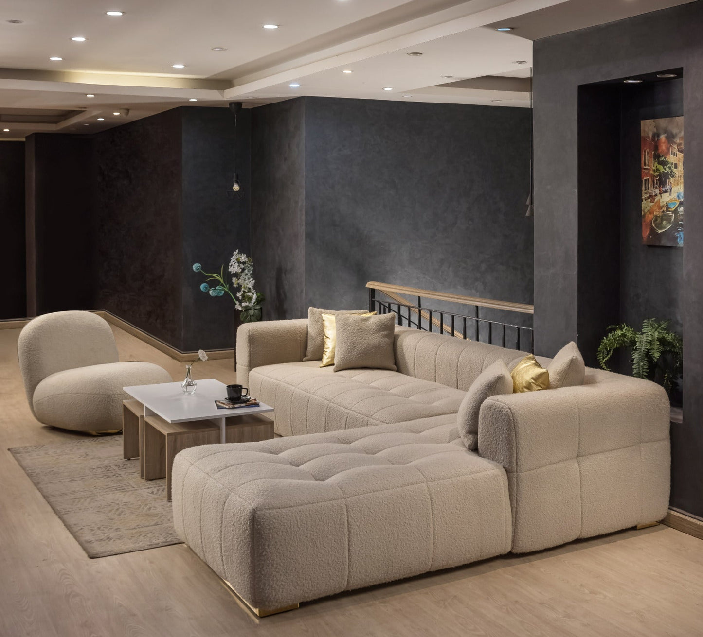 Oversized Sofa – Linen, 320x220cm