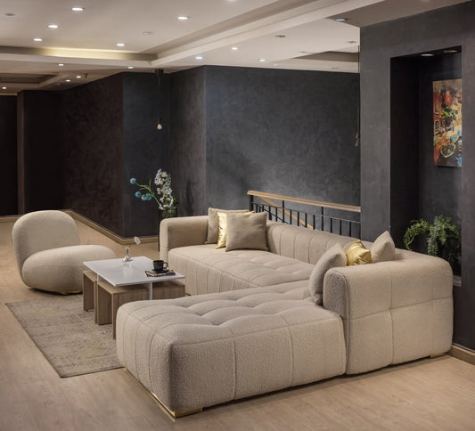 Oversized Sofa – Linen, 320x220cm