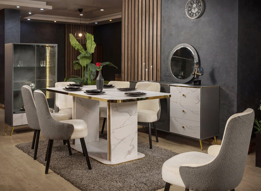 غرفة طعام - خشب ليفي متوسط ​​الكثافة | V50-DRS-40 