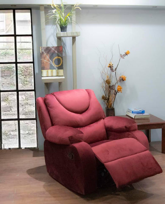 كرسي استرخاء بورغندي - 100 × 90 × 90 سم | V60-KZ2 