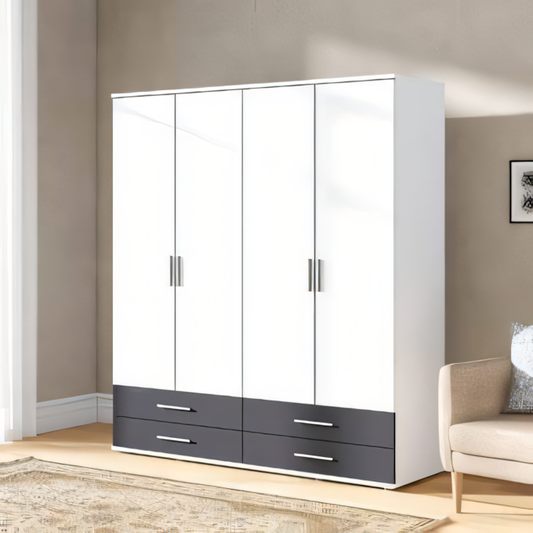 Wardrobe – White & Black, 160x50cm