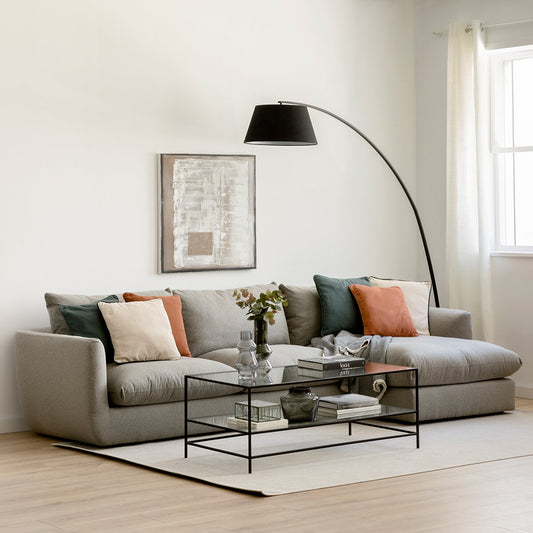 أريكة على شكل حرف L - 280 × 80 × 160 سم | V52-csg28-280 