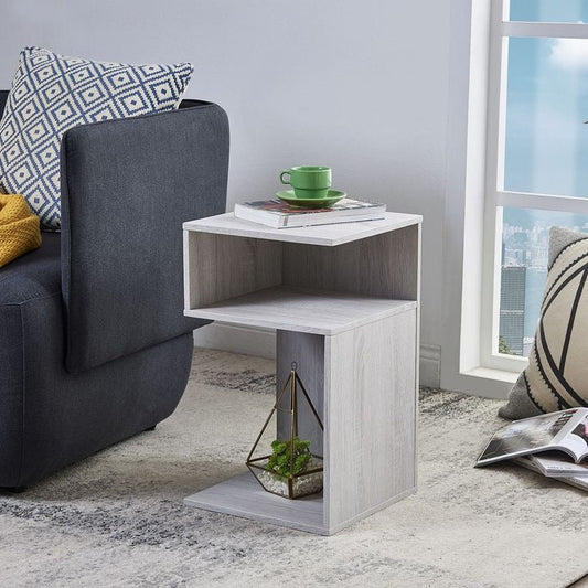 Compact Side Table – Grey, 25x25cm