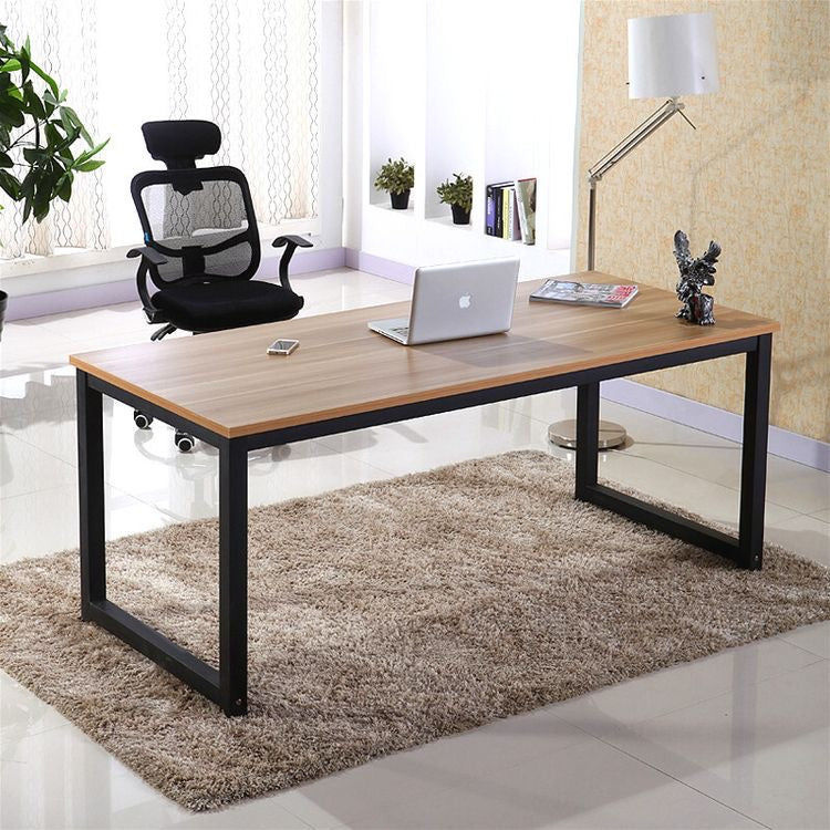 Office Desk – Wooden & Black, 160x60cm