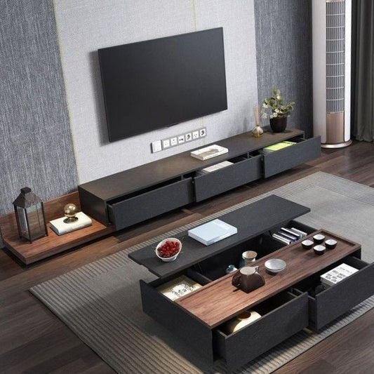 Table Set – Black & Brown, 240x40cm