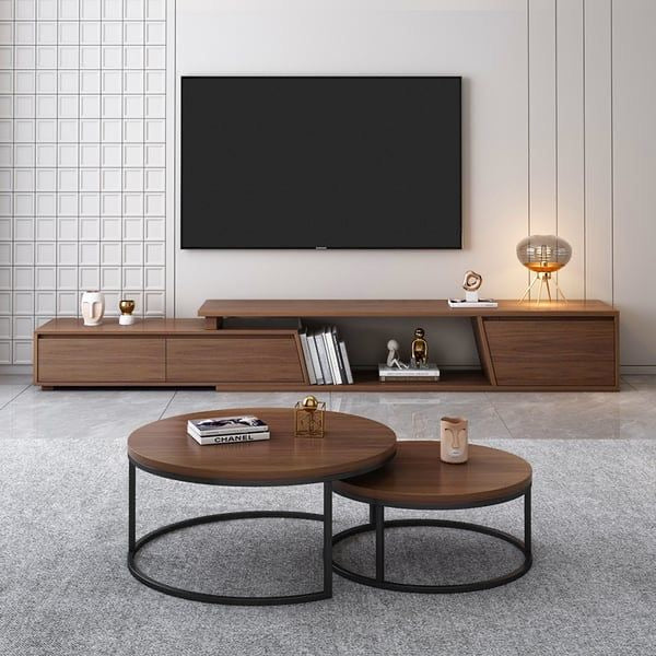 Table Set – Brown & Black, 220x40cm