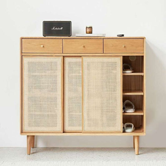 خزانة أحذية خشبية - 120 × 40 × 120 سم | SU79 