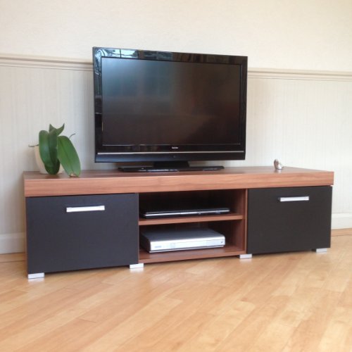 TV Unit – Black & Wooden, 150x40cm