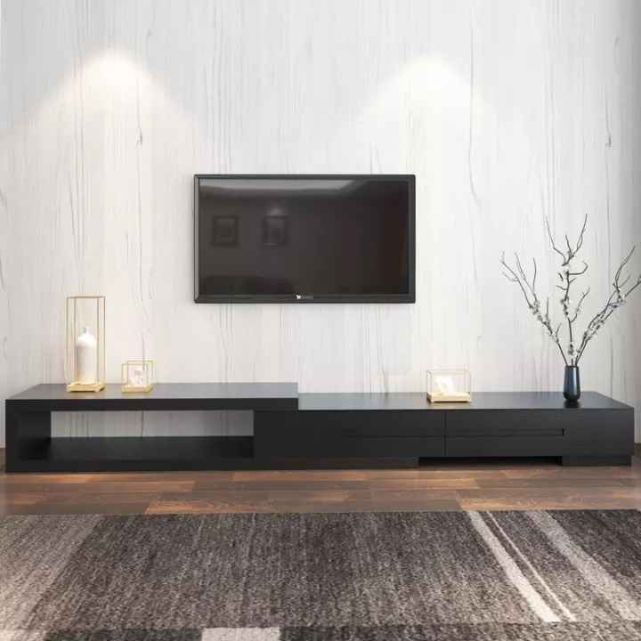 Large TV Unit – Black, 240x40cm