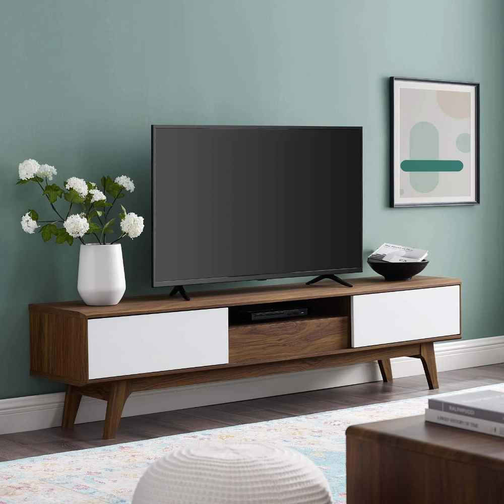 TV Unit – White & Brown, 160x40cm