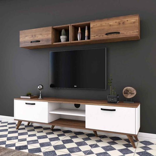TV Unit – White & Brown, 160x40cm