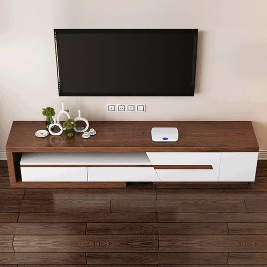 Large TV Unit – Brown & White, 180x40cm